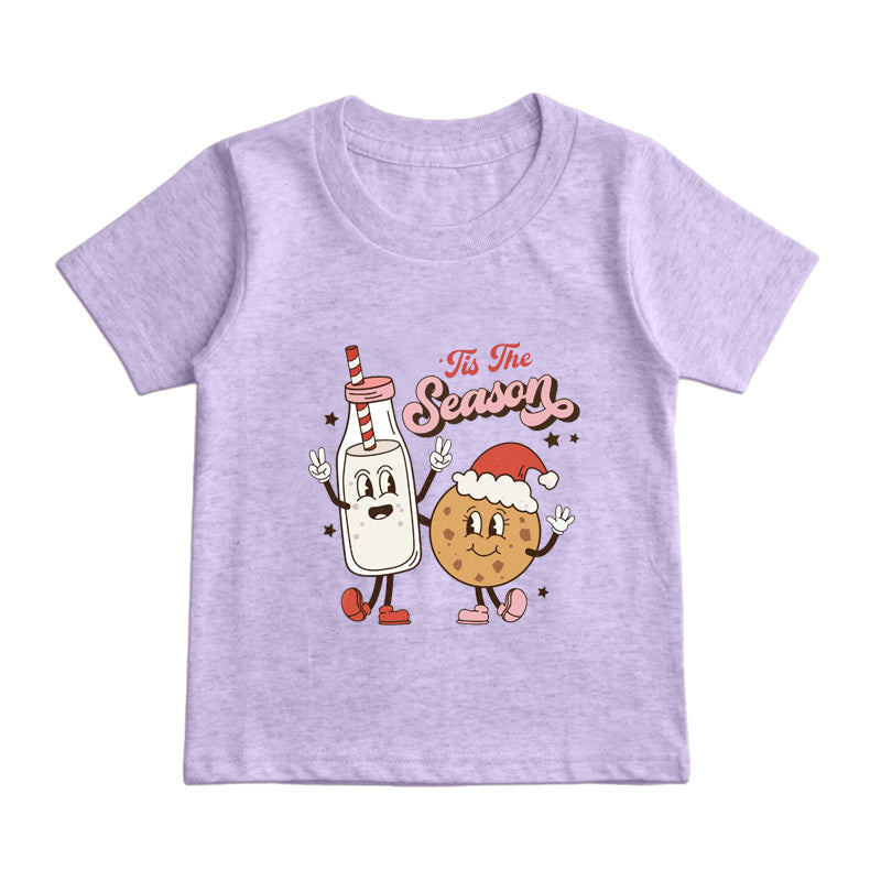 Christmas Milk and Cookies Kids T-Shirt