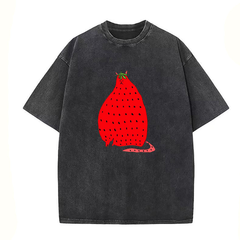 ストロベリーキャット ユニセックスTシャツ