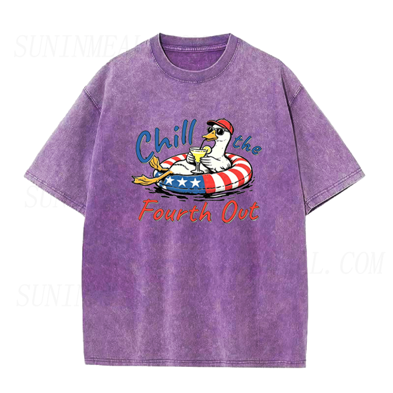 Chill The Fourth Out Duck Unisex Tee