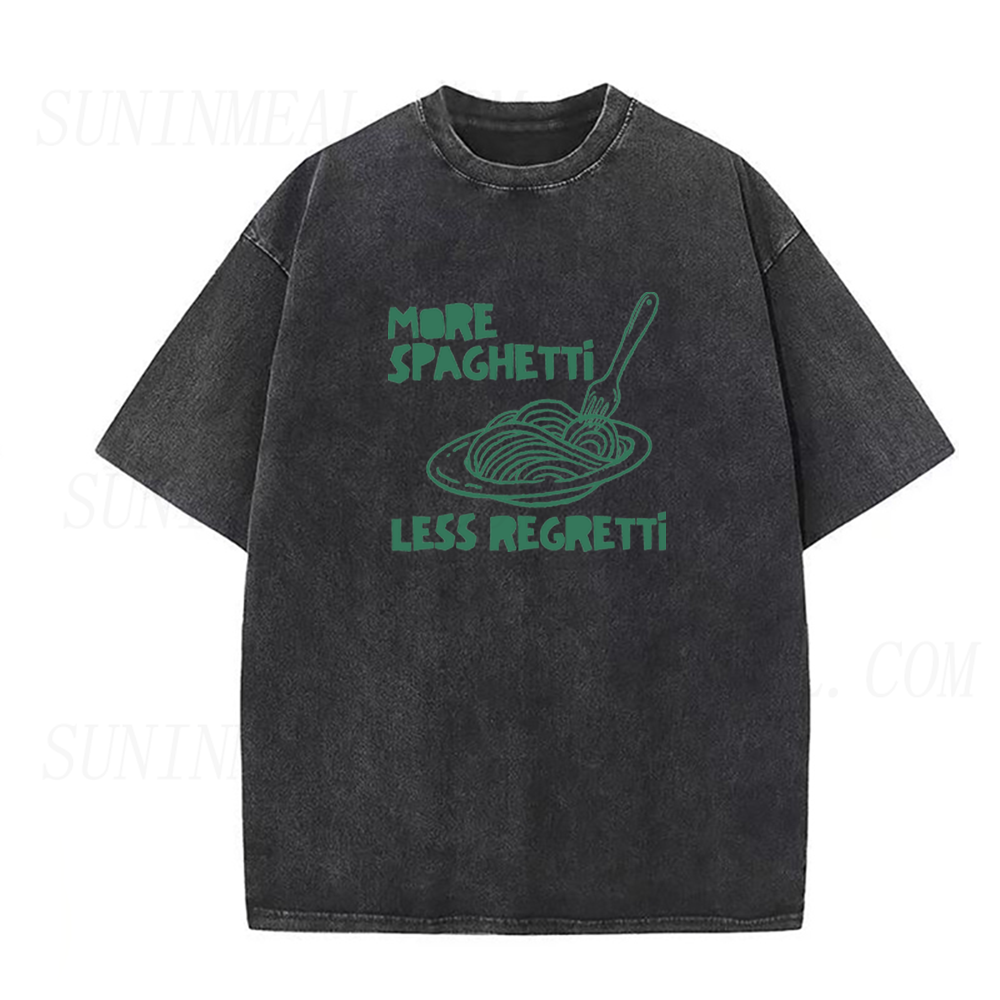 More Spaghetti Less Regretti Graphic Unisex Tee