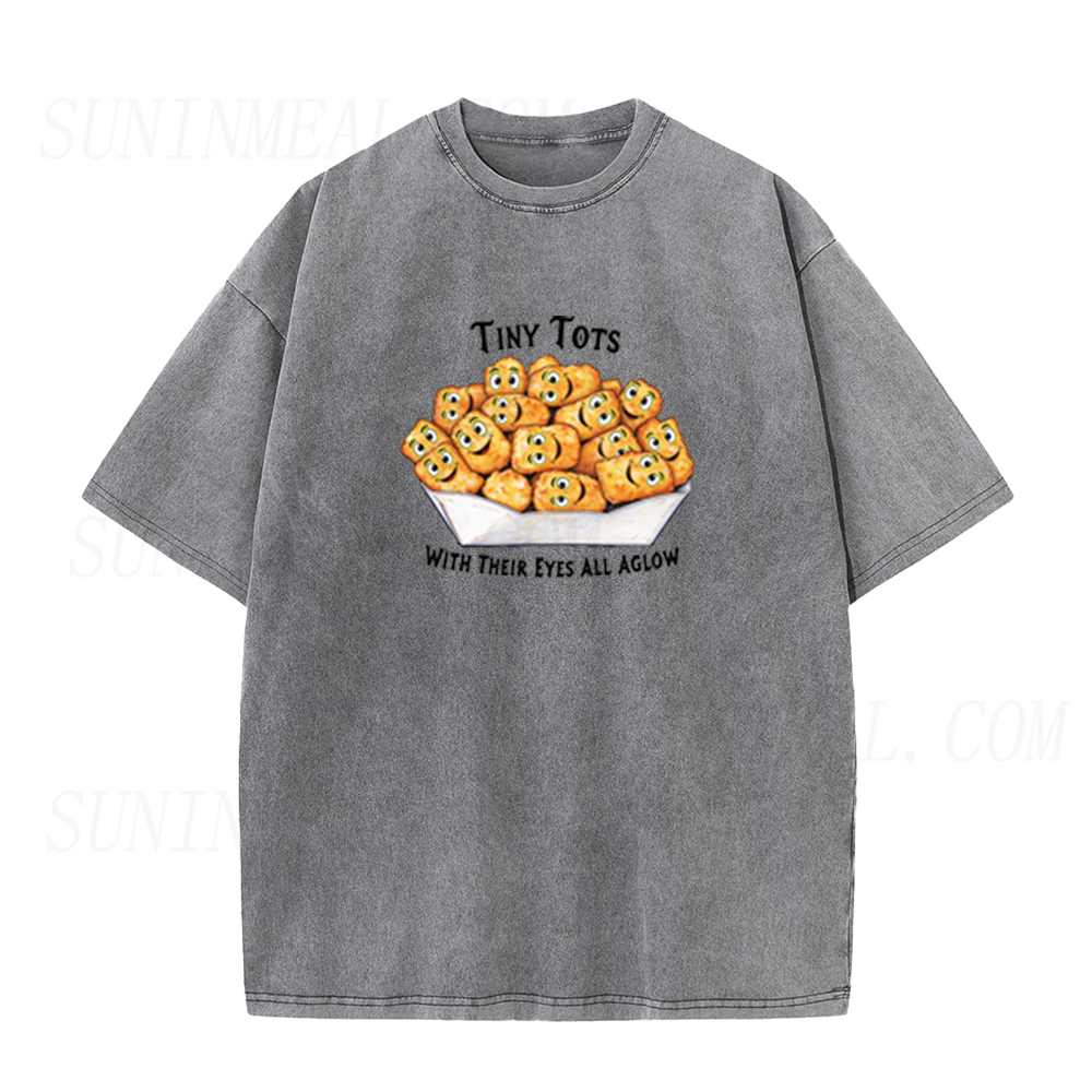 Tiny Tots Eyes All Aglow Retro Cartoon Tater Tot Unisex Tee