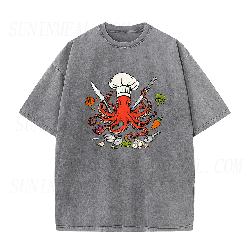 Octopus Chef Unisex Tee