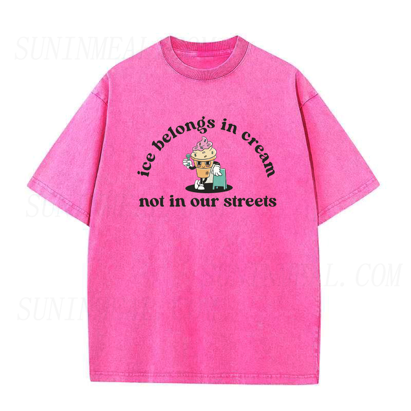 Ice Belongs In Cream Not In Our Streets Unisex Tee