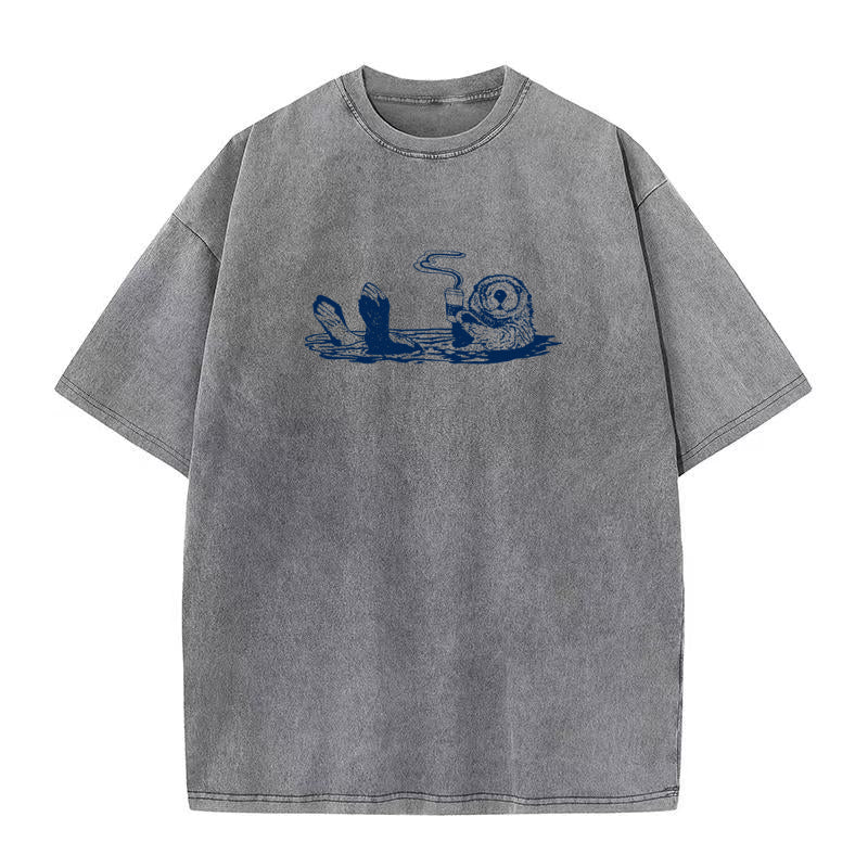 コーヒースイミングユニセックスTシャツ