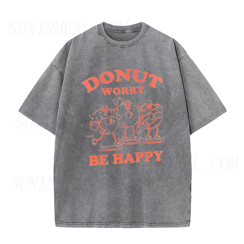Donut Worry Be Happy Unisex Tee