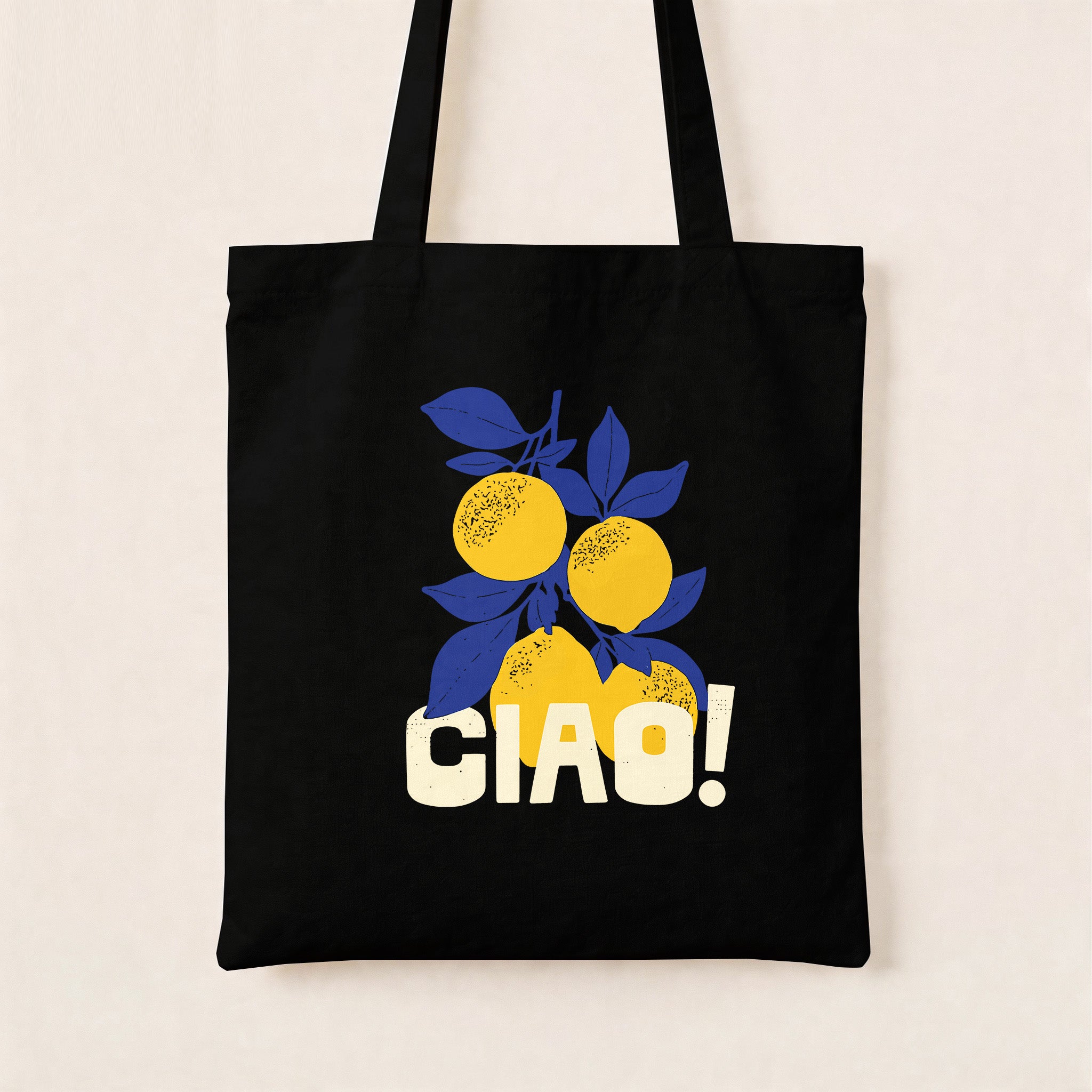 Ciao Italian Lemons Canvas Tote Bag