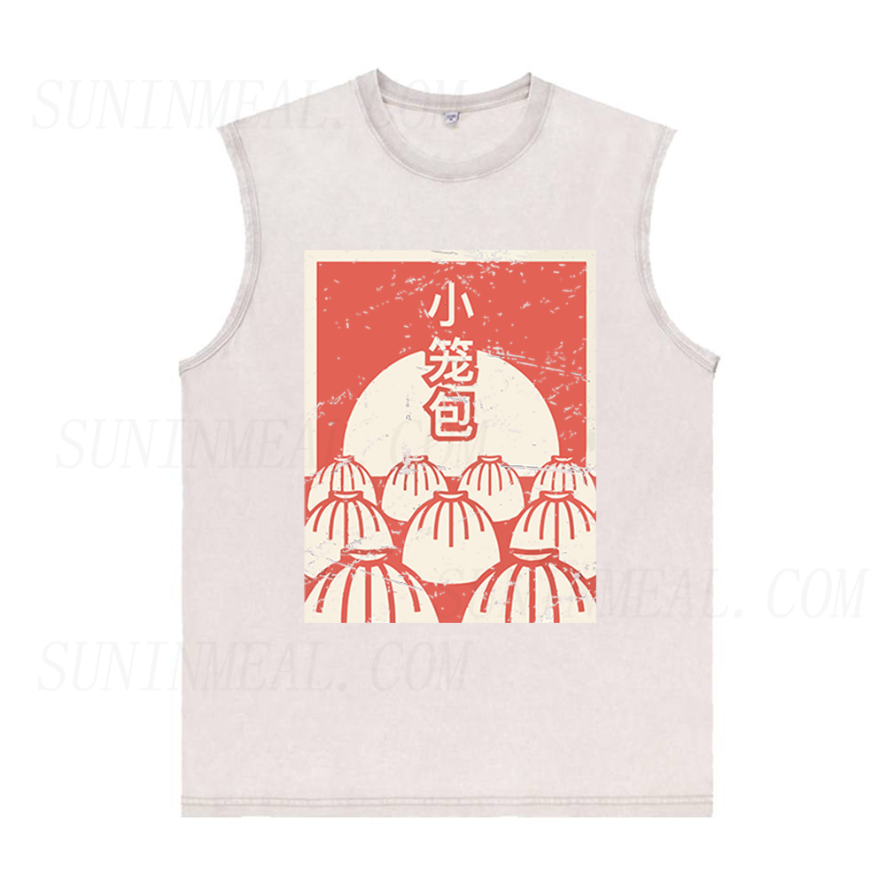 Distressed Soup Dumpling Unisex Tank Top