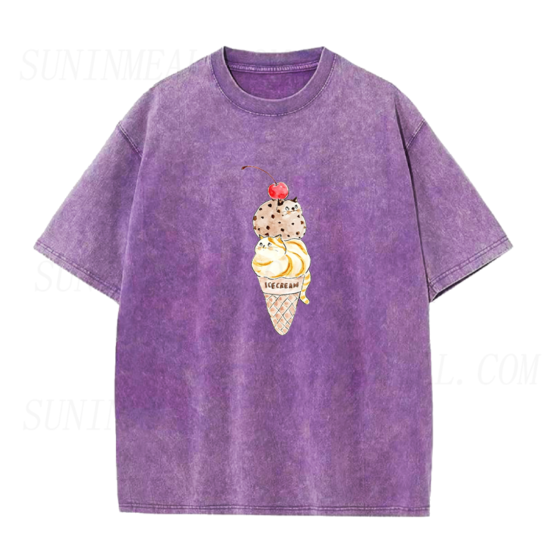 Cat Ice Cream Unisex Tee