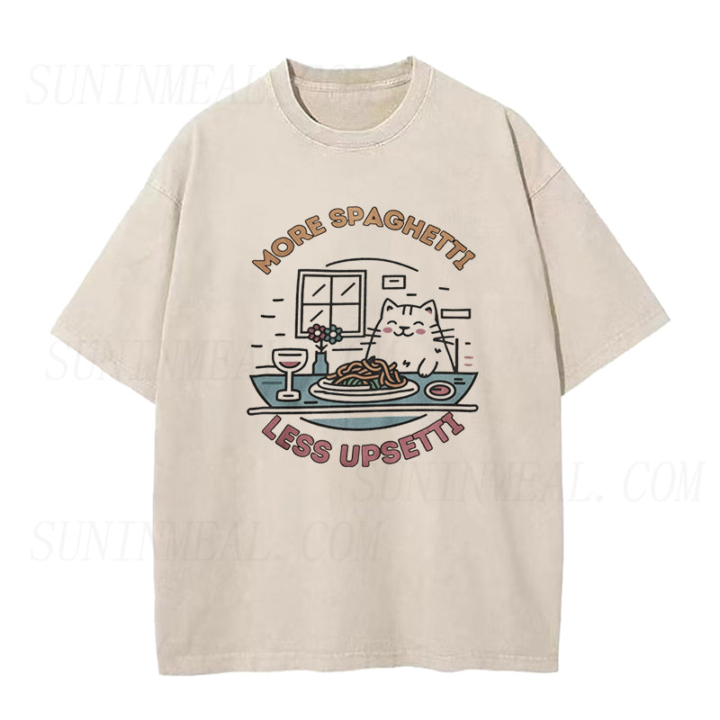 More Spaghetti Less Upsetti Unisex Tee