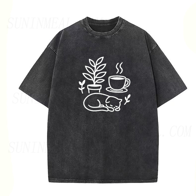 Plants Cats Coffee Unisex Tee