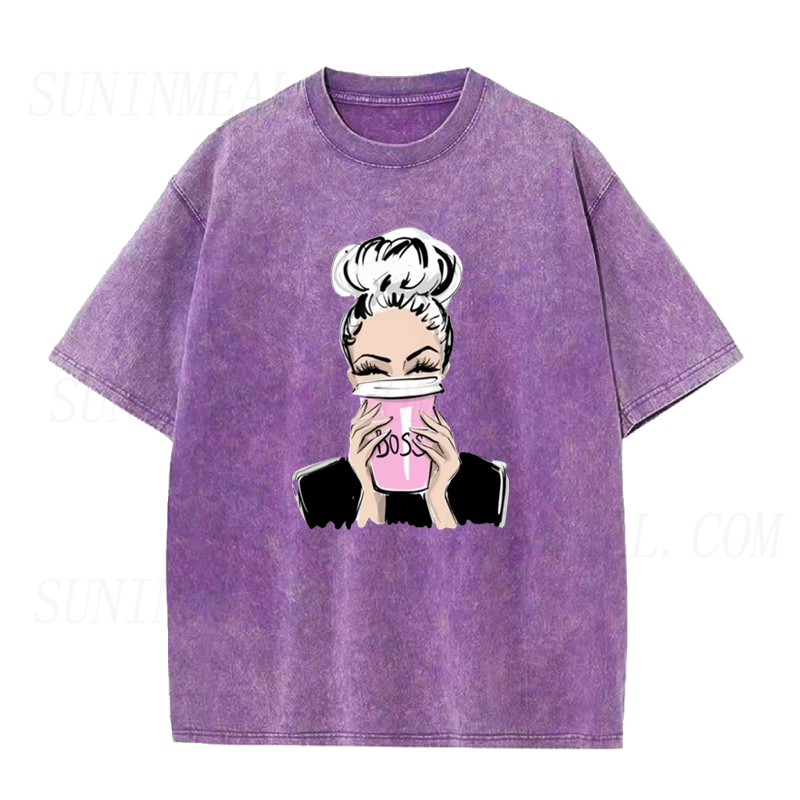 Coffee Drinking Boss Lady Tee