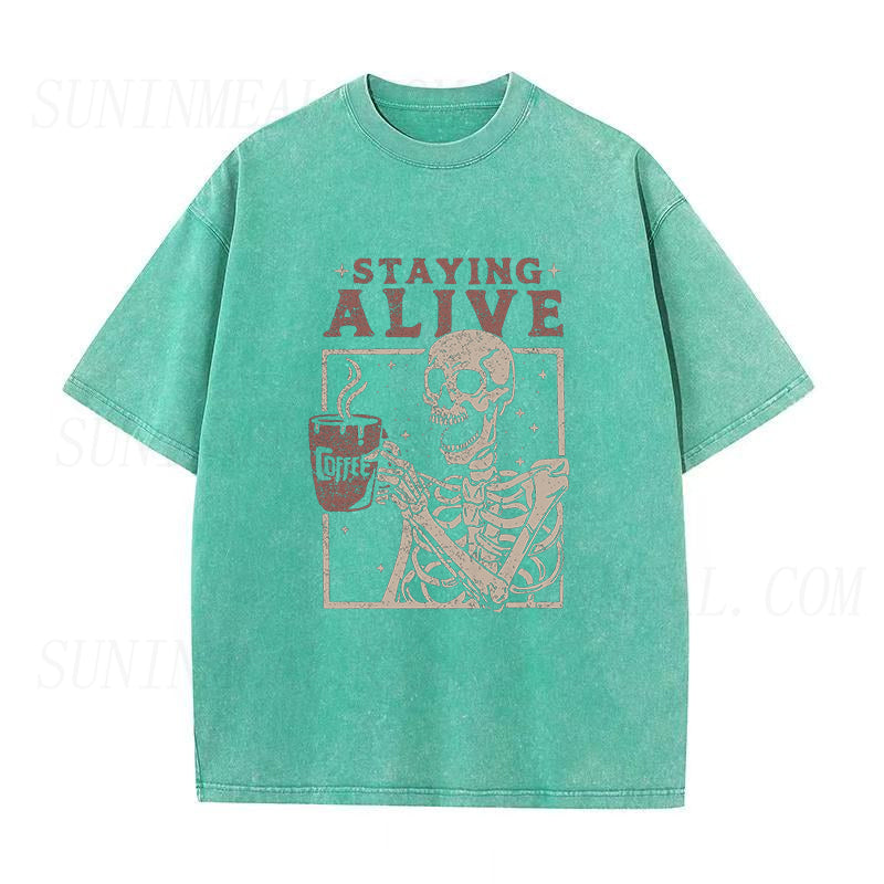 Staying Alive Coffee Unisex Tee