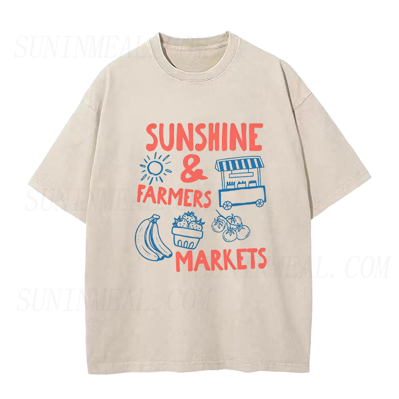 Sunshine & Farmers Markets All Day Unisex Tee