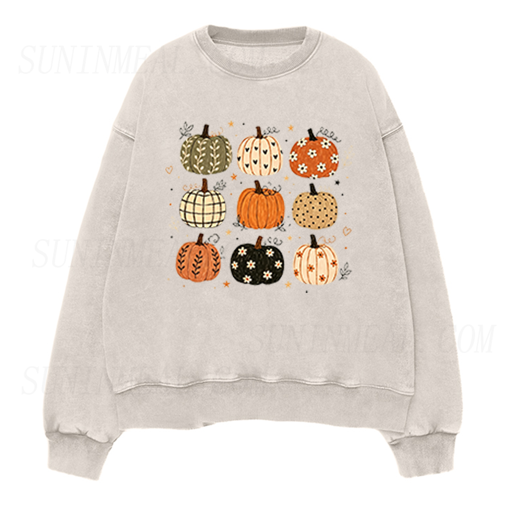 Boho Pumpkin Unisex Crewneck Sweatshirt