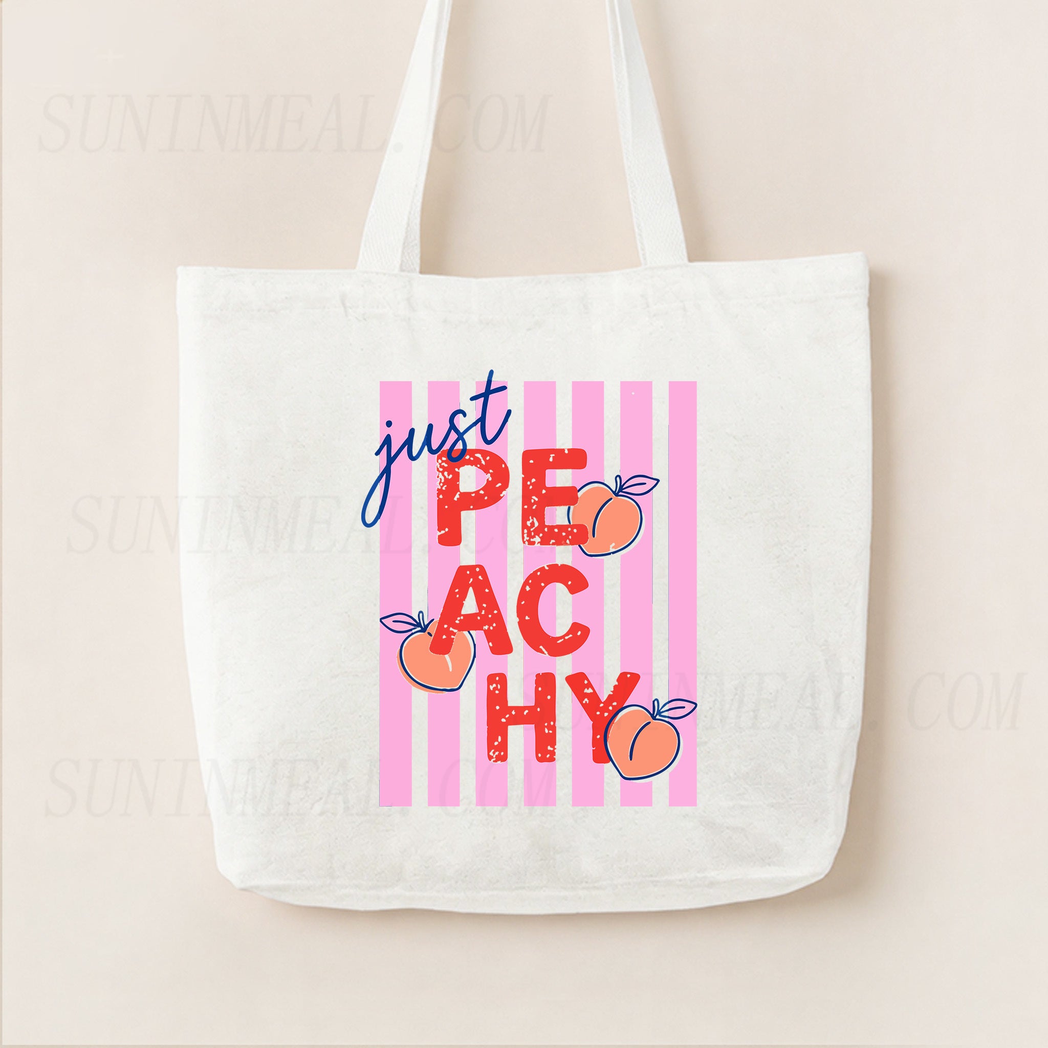 Just Peachy Canvas Tote Bag