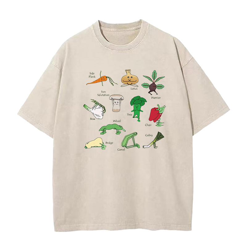 Yoga Vegetable Unisex Tee
