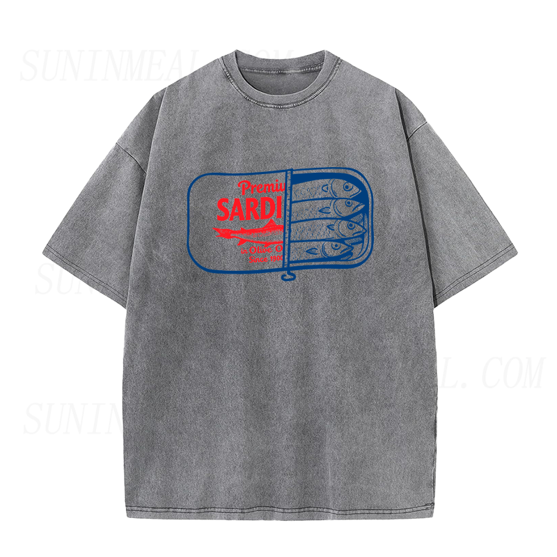 Retro Premium Sardines Unisex Tee