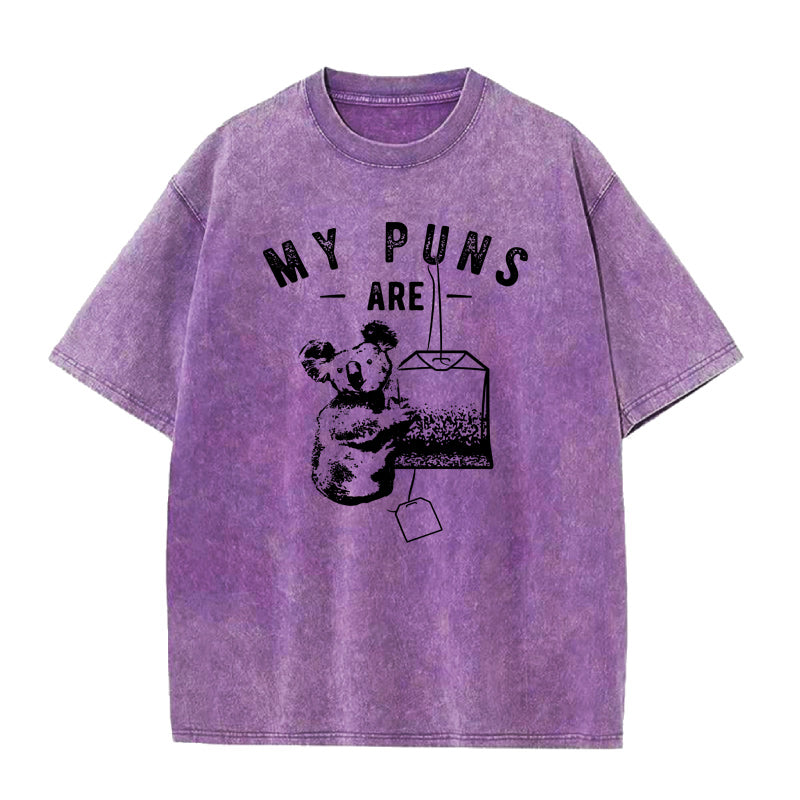 私の駄洒落はコアラ ユニセックスTシャツ