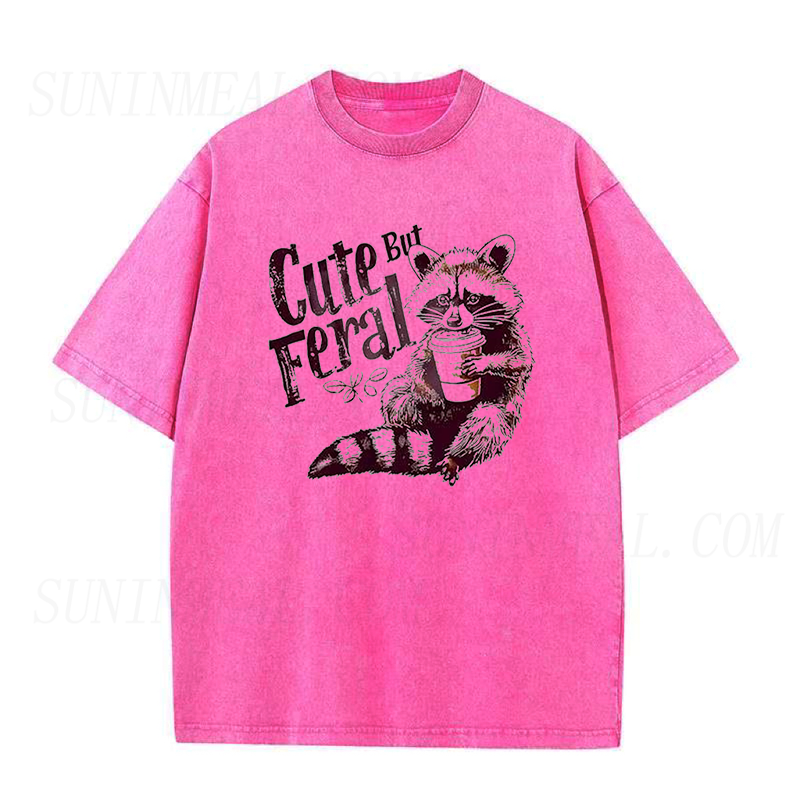 Raccoon Cute But Feral Unisex Tee