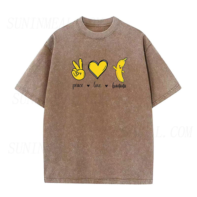 Peace Love Banana Unisex Tee