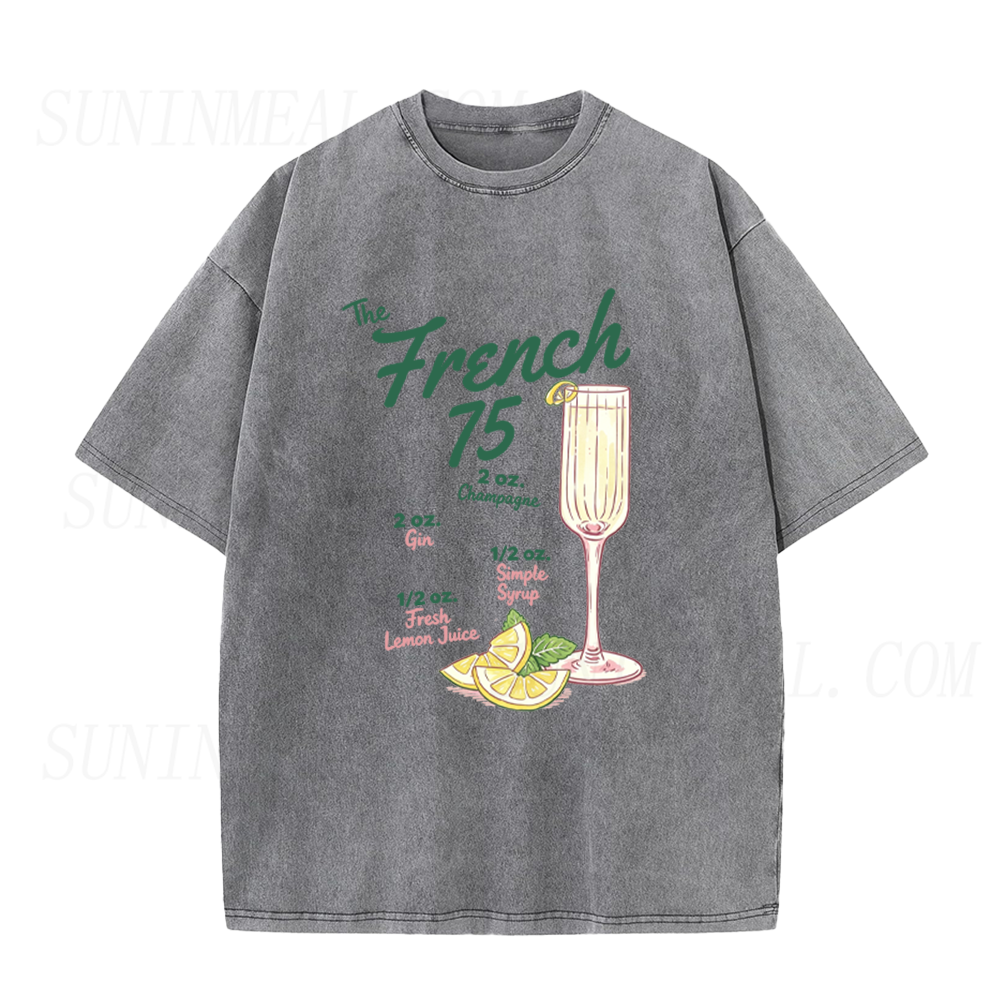 The French 75 Cocktail Recipe Unisex Tee