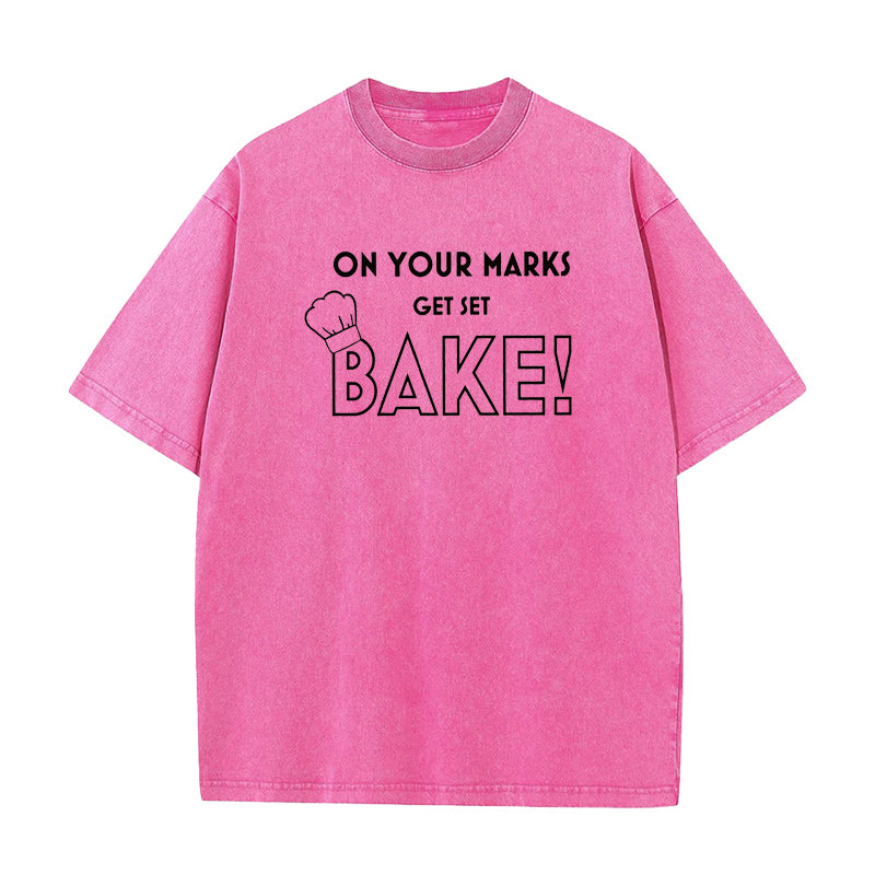 On Your Marks Get Set Bake Unisex Tee