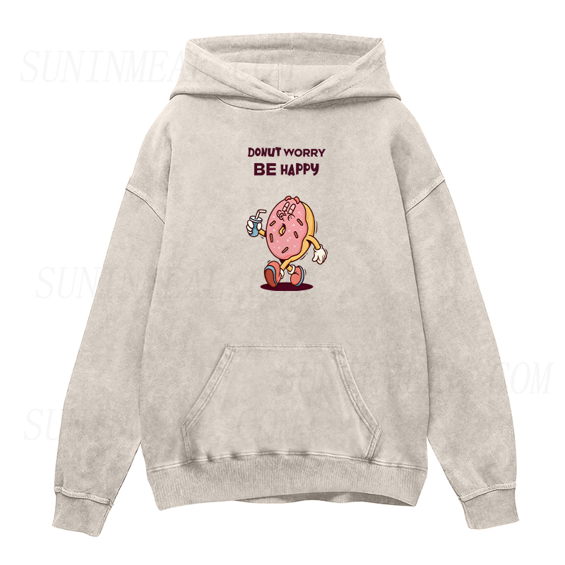 Donut Worry Be Happy Unisex Hoodie