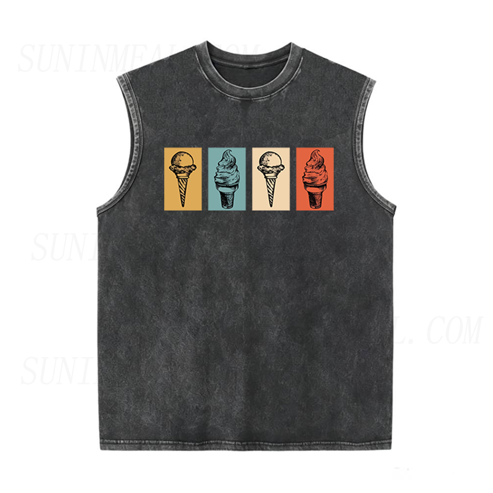 Retro Ice Cream Unisex Tank Top