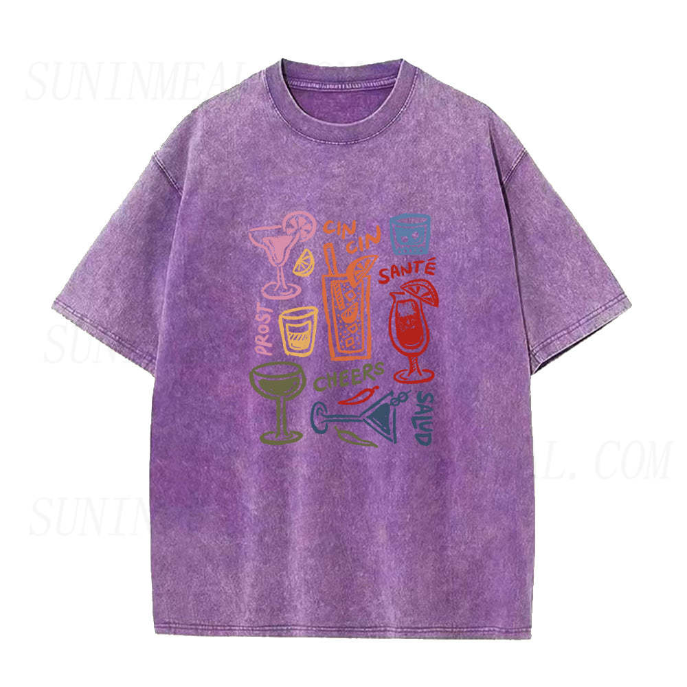 wine glasses drink Unisex Tee