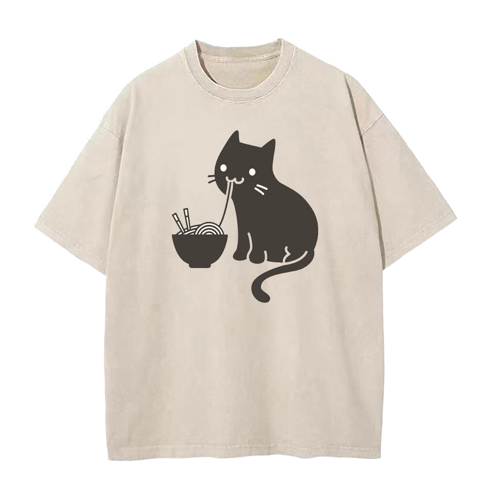 Ramen &Cat Unisex Tee