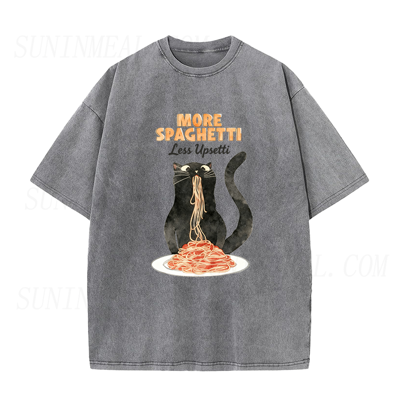 Hungry Cat Spaghetti Unisex Tee