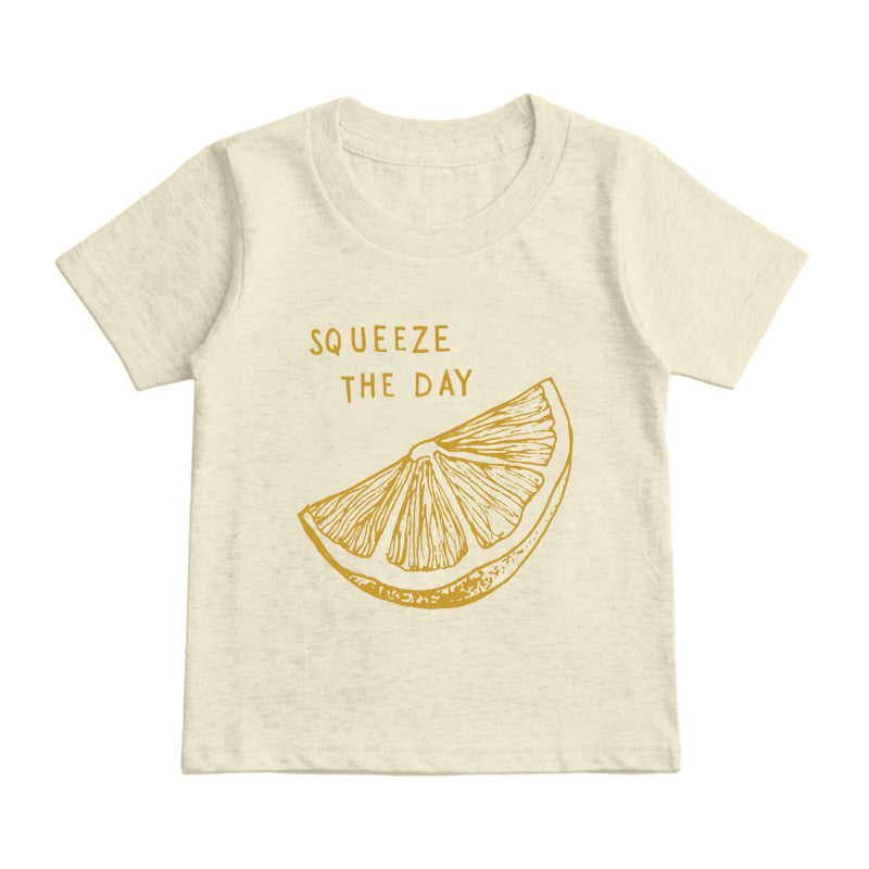 Squeeze the Day lemon Kids T-Shirt
