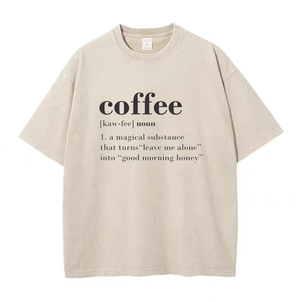 コーヒー定義ユニセックスTシャツ