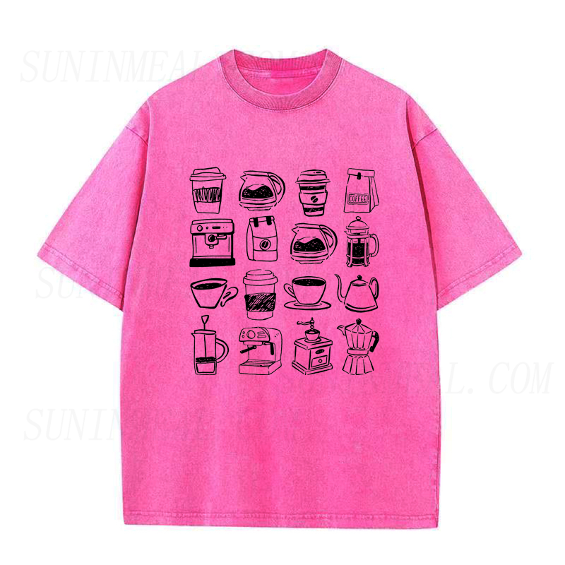 Coffee Tools Sketch Collection Unisex Tee