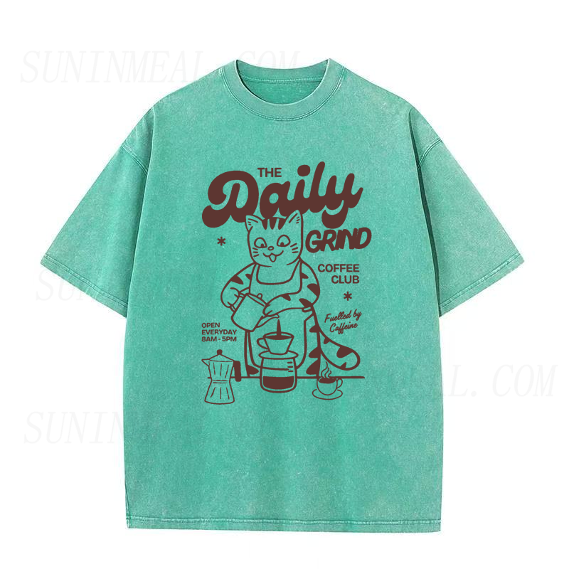 Funny Cat Coffee Tee