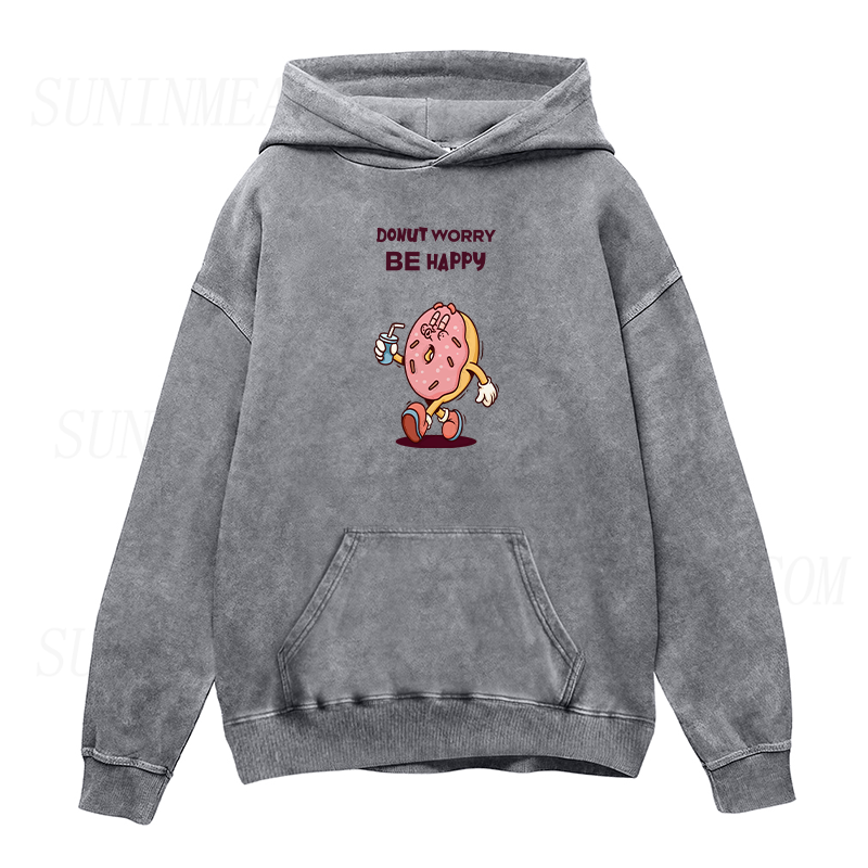 Donut Worry Be Happy Unisex Hoodie