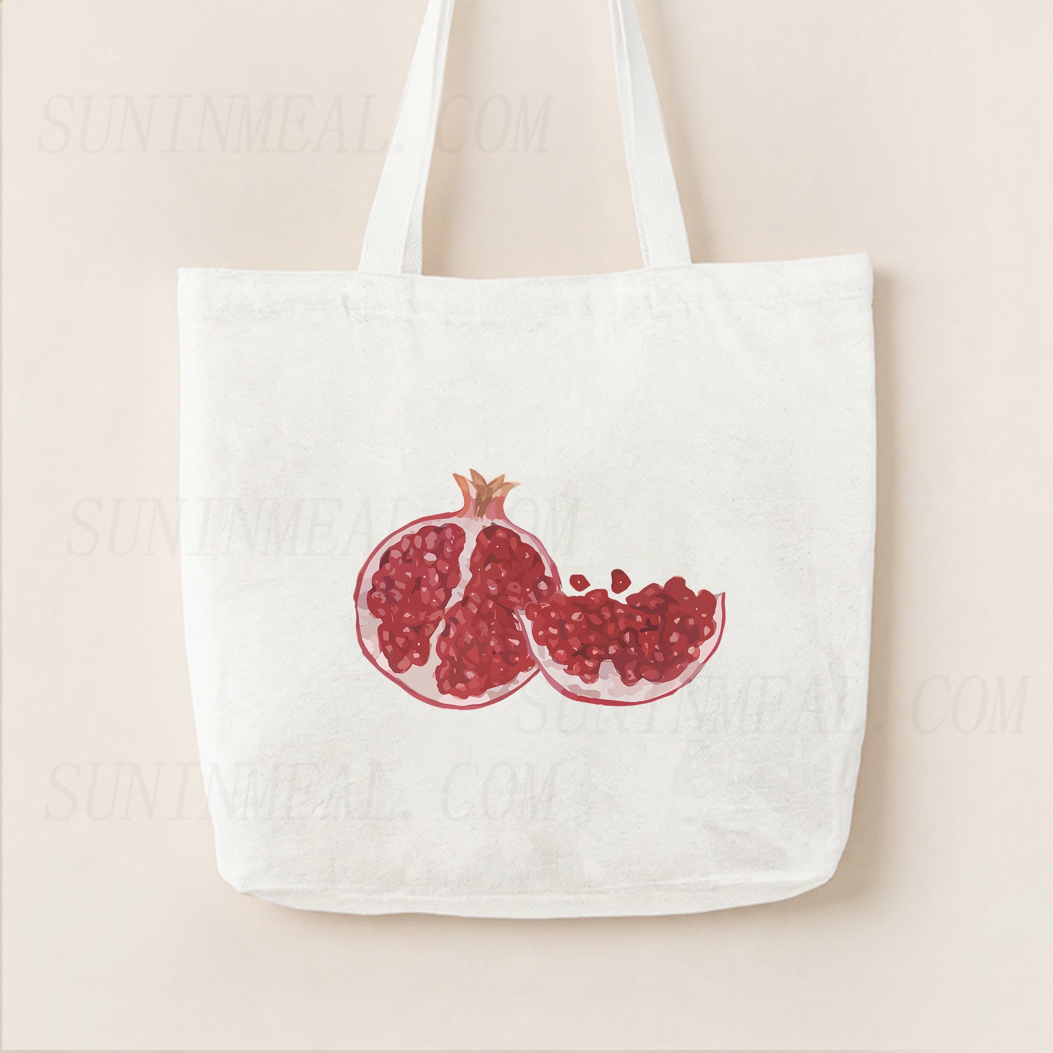 Pomegranate Canvas Tote Bag