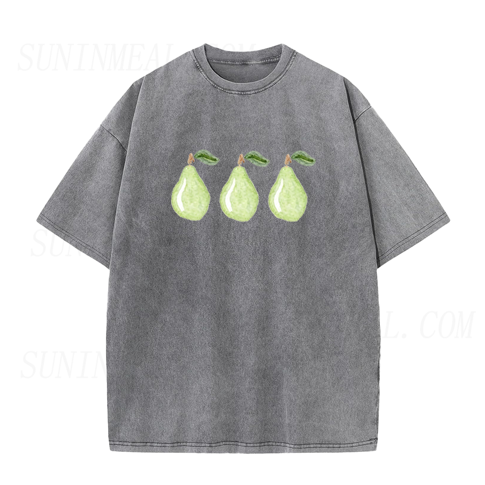 Watercolor Green Pear Unisex Tee