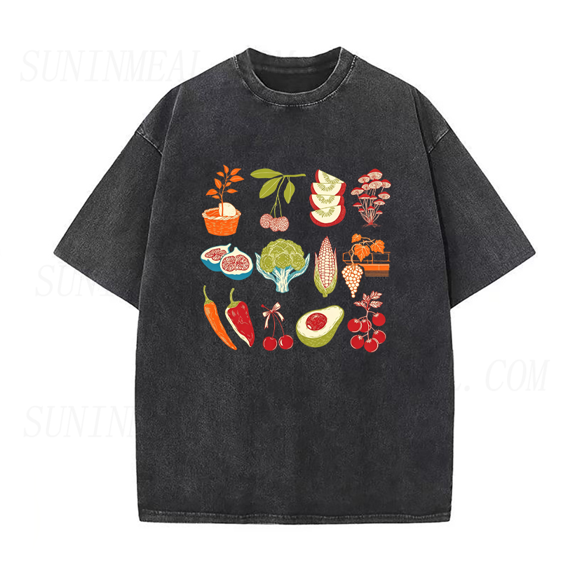 Retro Harvest Vegetable Unisex Tee