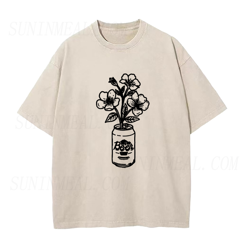 Floral Beer Unisex Tee
