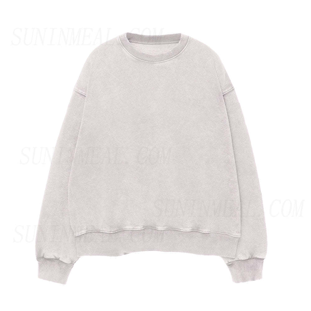 Solid Unisex Crewneck Sweatshirt