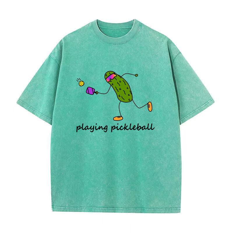 pickle playing pickleball Unisex Tee