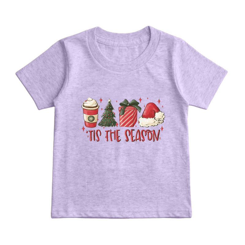 Xmas Presents & Santa Hat Kids T-Shirt