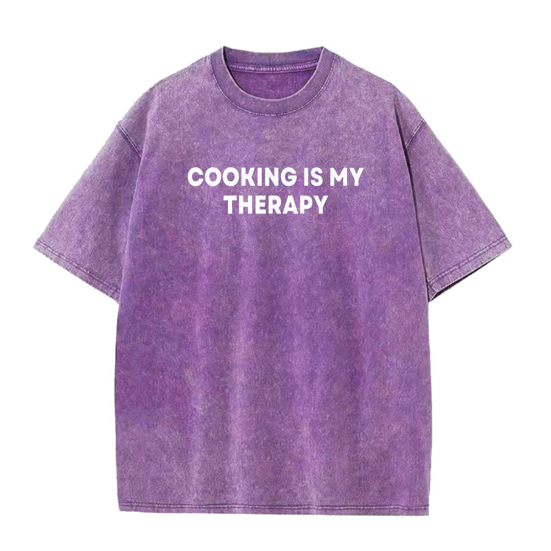 Cooking Is My Therapy Unisex Tee