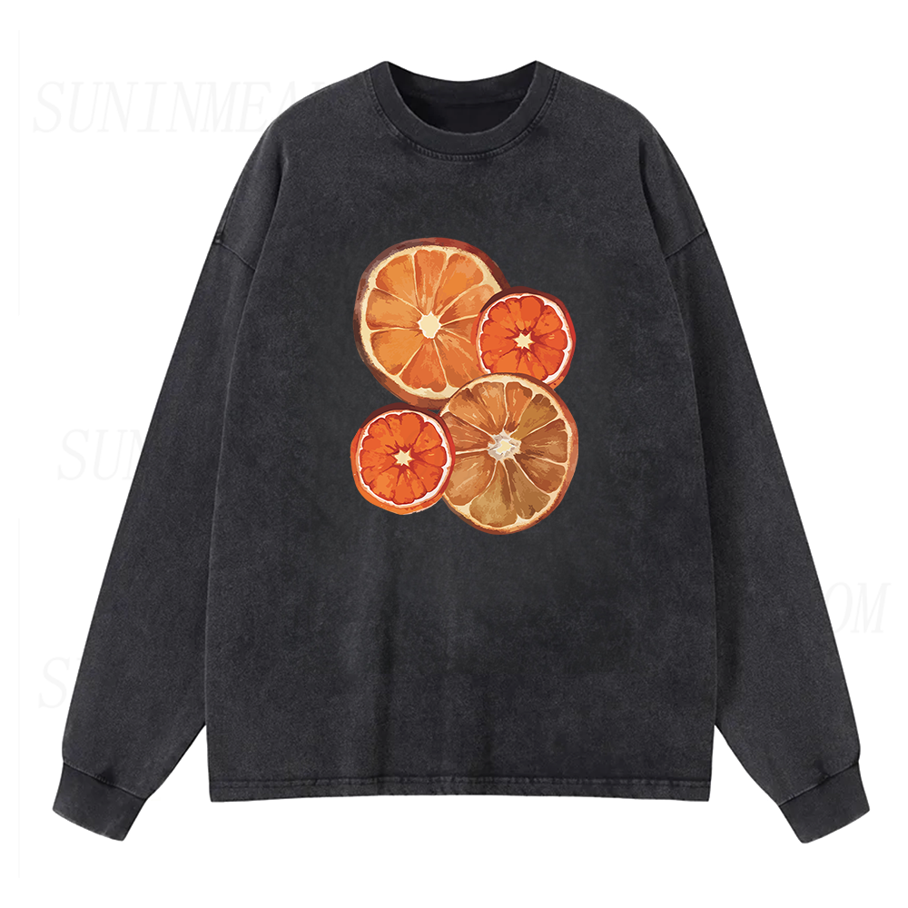 Dried Orange Slice Long Sleeve Unisex Tee