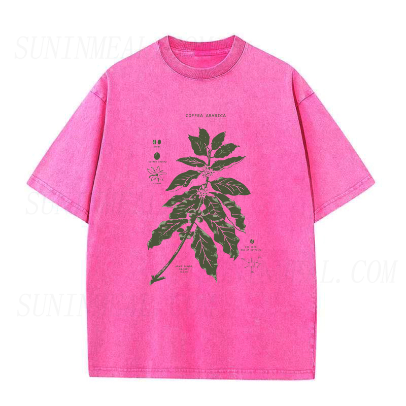 コーヒー植物図ユニセックスTシャツ