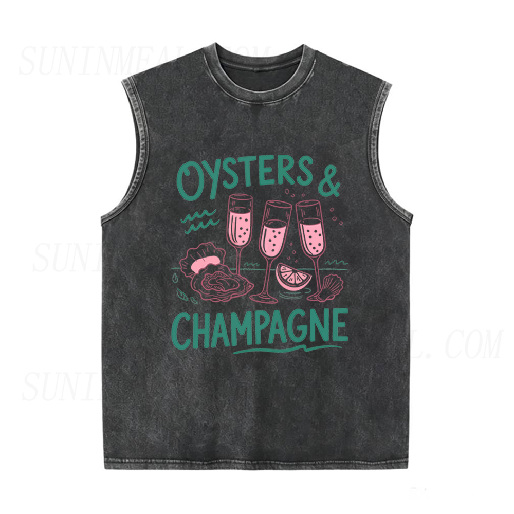 Oysters and Champagne Unisex Tank Top