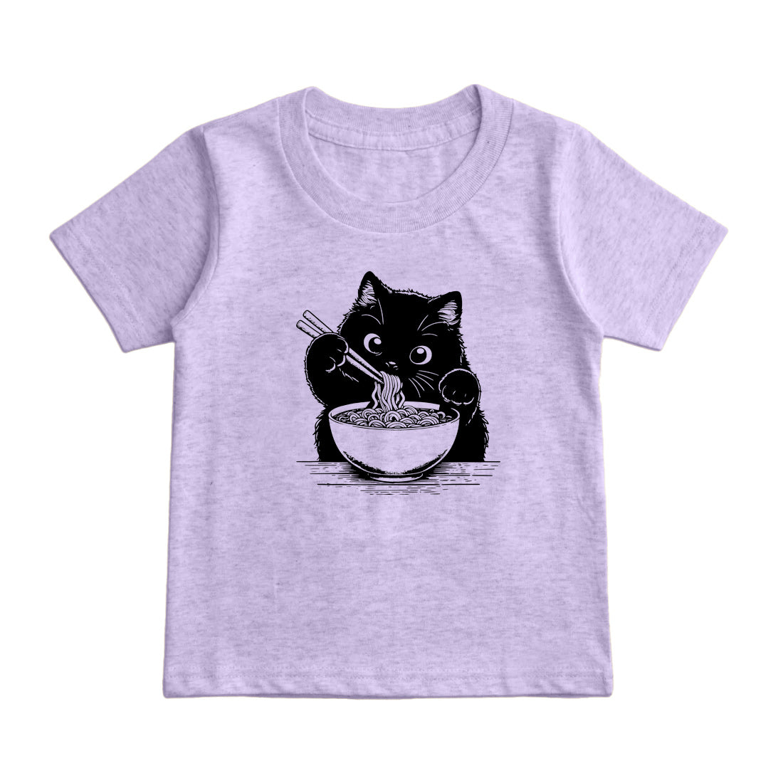 ラーメン猫キッズTシャツ