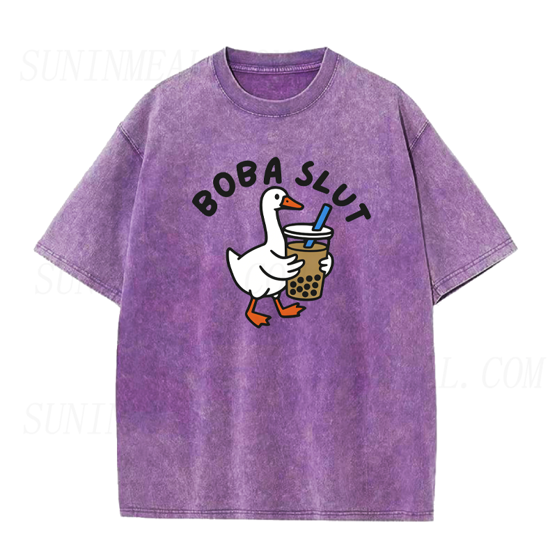 Funny Bubble Tea Goose Unisex Tee
