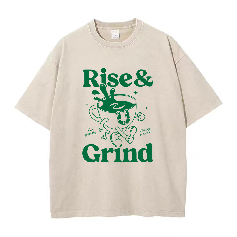 Rise and grind green coffee Unisex Tee